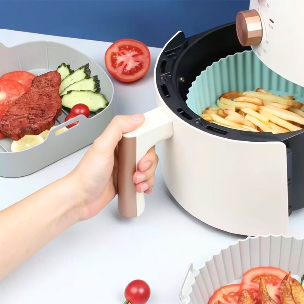Reusable Square Silicone Liner - đánh giá và giá Air Fryer Silicone Pot Liner